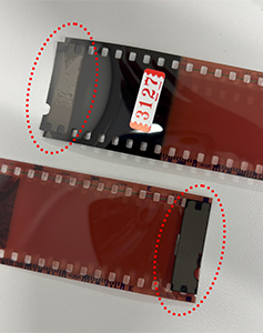 35mmフィルムのリーダー部 例1