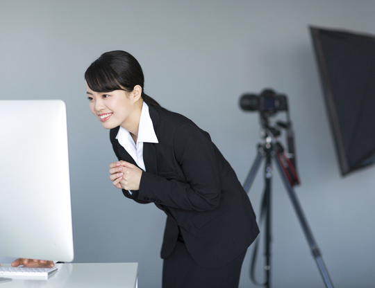 就活・転職写真の撮影の様子